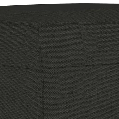 3-dijelni set sofa s jastucima crni od tkanine - Crna s jastučićima i tabureom Cijena