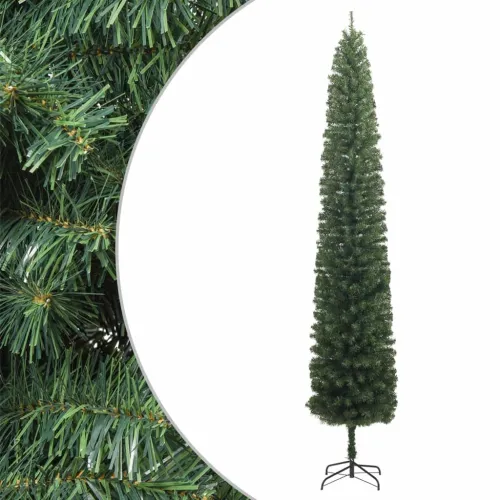 Usko božićno drvce sa stalkom 300 cm PVC - Zelena 300 cm 1 Osnovni Cijena