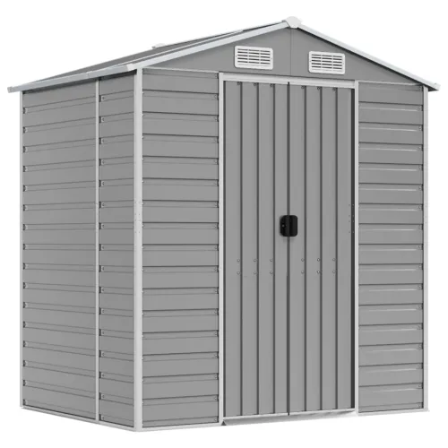 Vrtna kućica - Vrtno spremište svjetlosivo 191 x 130 x 198 cm pocinčani čelik - Svjetlosiva 191 x 130 x 198 cm 1 Svjetlosiva Cijena