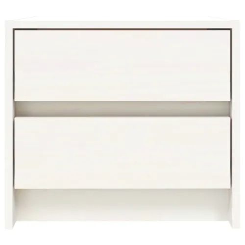 Noćni ormarić bijeli 40 x 31 x 35,5 cm od masivne borovine - Bijela 1 Bijela 1 Cijena