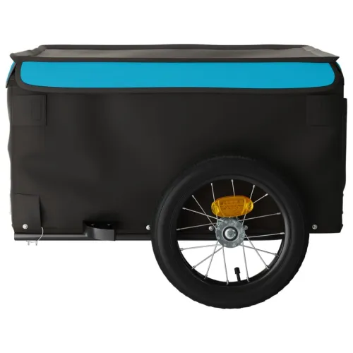 Prikolica za bicikl crno-plava 30 kg željezna - Plava 120 x 54 x 44 cm Cijena