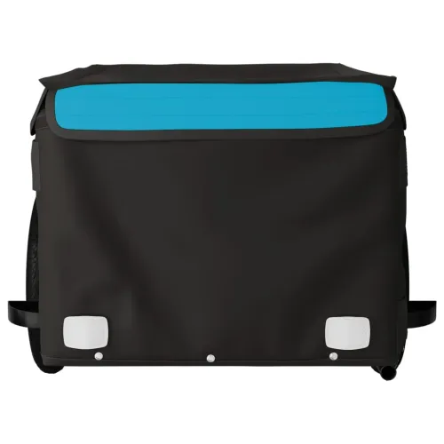 Prikolica za bicikl crno-plava 30 kg željezna - Plava 120 x 54 x 44 cm Cijena