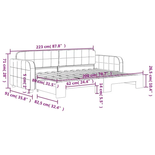 Dnevni krevet na razvlačenje svjetlosivi 80 x 200 cm baršunasti - Svjetlosiva Svjetlosiva 80 x 200 cm 80 x 200 cm Cijena
