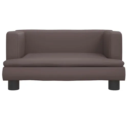 Krevet za pse smeđi 60 x 40 x 30 cm umjetna koža - Smeđa 60 x 40 x 30 cm Umjetna koža Cijena