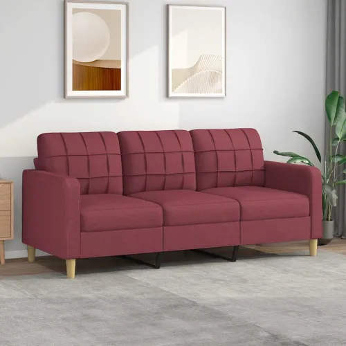 Trosjed od tkanine crvena boja vina 180 cm - boja crnog vina 180 cm Boja crnog vina 180 cm Cijena