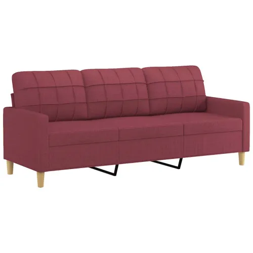 Trosjed od tkanine crvena boja vina 180 cm - boja crnog vina 180 cm Boja crnog vina 180 cm Cijena