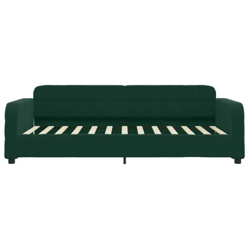 Dnevni krevet s madracem tamnozeleni 80 x 200 cm baršunasti - Tamnozelena 80 x 200 cm s madracem Cijena