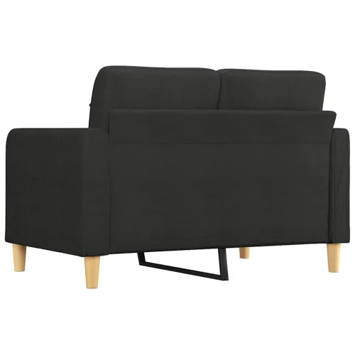 Dvosjed od tkanine crni 120 cm - Crna 120 cm Cijena