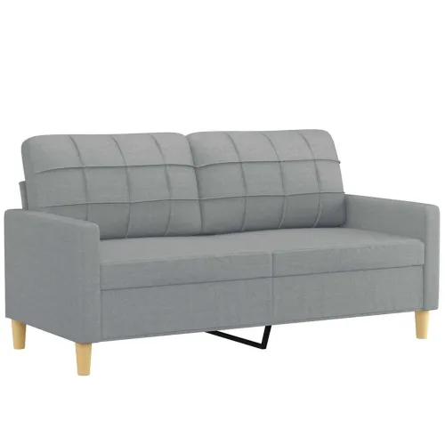 Dvosjed od tkanine svjetlosivi 140 cm - Svjetlosiva 140 cm Svjetlosiva 140 cm Cijena