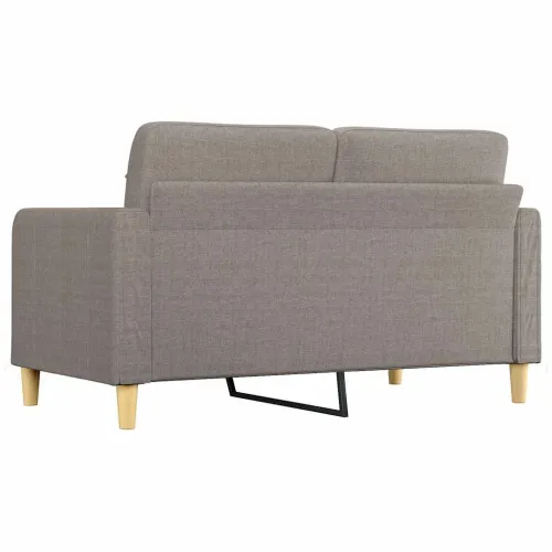 Dvosjed od tkanine smeđesivi 140 cm - Sivo-smeđa 140 cm Cijena