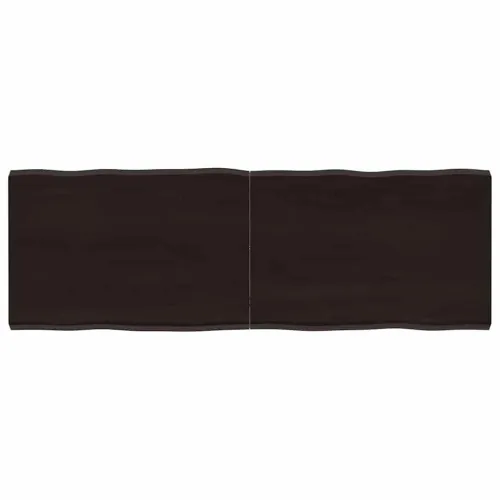 Stolna ploča tamnosmeđa 120x40x(2-4) cm obrađena hrastovina - Tamno smeđa 120 x 40 x 4 cm Cijena