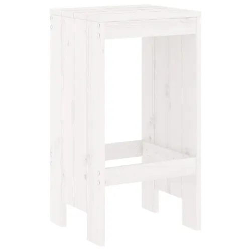 Barski stolci 2 kom bijeli 40 x 36 x 75 cm od masivne borovine - Bijela boja bora 40 x 36 x 75 cm Cijena