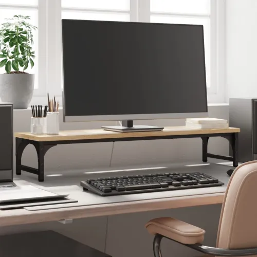 Stalak za monitor boja hrasta 85x23x15,5 cm konstruirano drvo - sonoma hrast 85 x 23 x 15.5 cm Sonoma hrast 85 x 23 x 15.5 cm Cijena