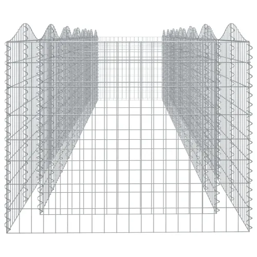 Lučna gabionska povišena gredica 600x100x100 pocinčano željezo - 600 x 100 x 100 cm Cijena