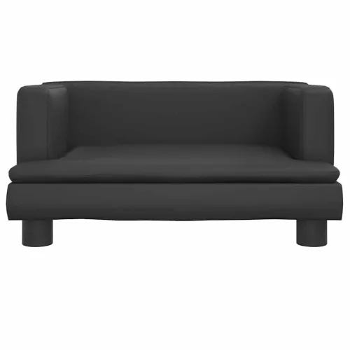 Krevet za pse crni 60 x 40 x 30 cm od umjetne kože - Crna 60 x 40 x 30 cm Umjetna koža Cijena