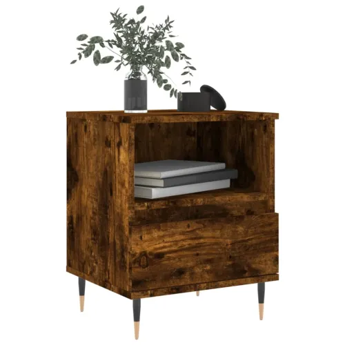 Noćni ormarići 2 kom boja hrasta 40x35x50 cm konstruirano drvo - Dimljeni hrast 2 Cijena