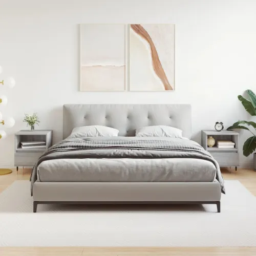 Noćni ormarići 2 kom boja hrasta 40x35x50 cm konstruirano drvo - Sivi hrast sonoma 2 Cijena