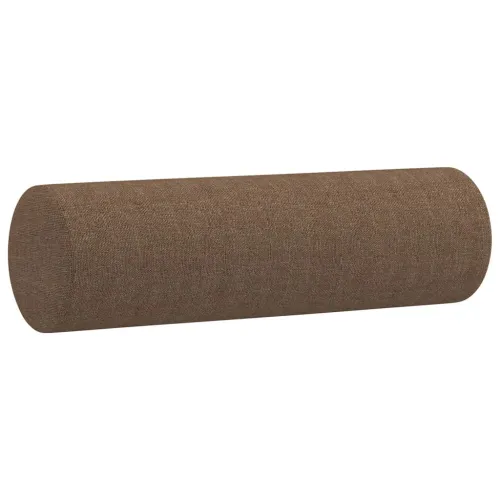 4-dijelni set sofa s jastucima smeđi od tkanine - Smeđa s jastucima i tabureom Cijena