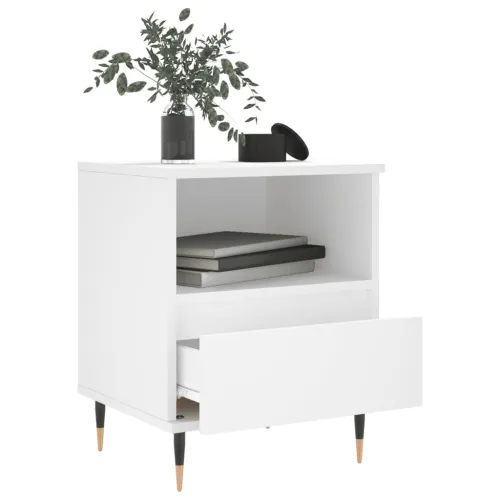 Noćni ormarići 2 kom bijeli 40 x 35 x 50 cm konstruirano drvo - Bijela 2 Cijena