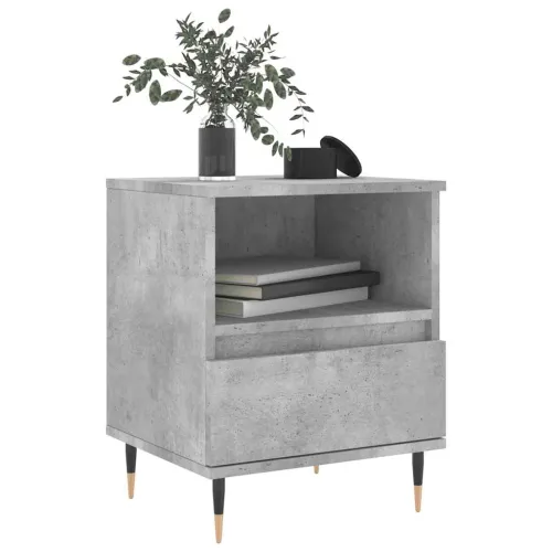 Noćni ormarići 2 kom boja betona 40x35x50 cm konstruirano drvo - Beton siva 2 Cijena