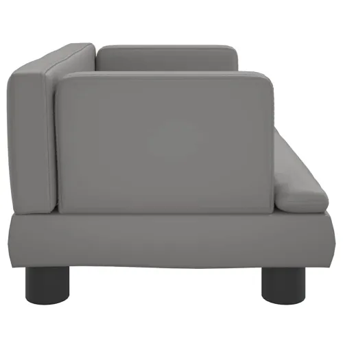 Krevet za pse sivo 60x40x30 cm od umjetne kože - Siva 60 x 40 x 30 cm Umjetna koža Cijena