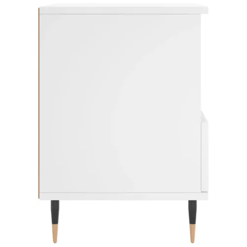 Noćni ormarić bijeli 40 x 35 x 50 cm od konstruiranog drva - Bijela 1 Cijena