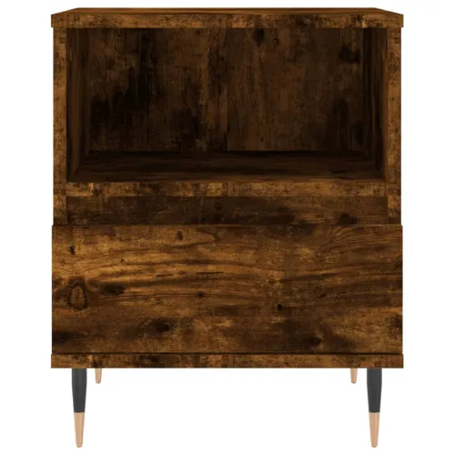 Noćni ormarić boja hrasta 40 x 35 x 50 cm od konstruiranog drva - Dimljeni hrast 1 Cijena