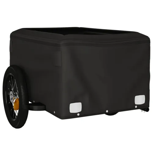 Prikolica za bicikl crno-crvena 30 kg željezna - Crvena 120 x 54 x 44 cm Cijena