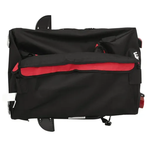 Prikolica za bicikl crno-crvena 30 kg željezna - Crvena 120 x 54 x 44 cm Cijena