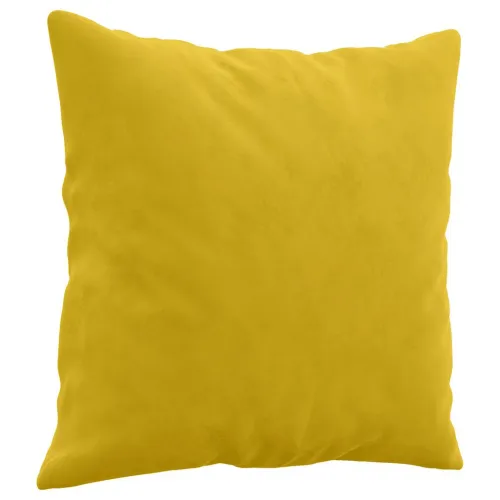 Ukrasni jastuci 2 kom žuti 40 x 40 cm baršunasti - Žuta Cijena