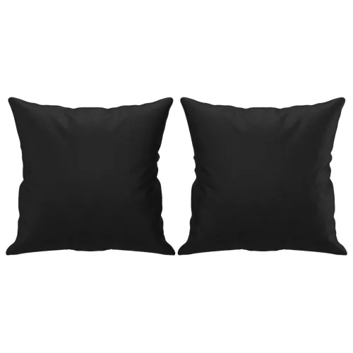 4-dijelni set sofa s jastucima crni od umjetne kože - Crna s jastucima i tabureom Cijena