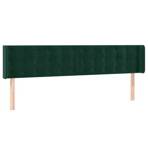 LED uzglavlje tamnozeleno 183x16x78/88 cm baršunasto - Tamnozelena 183 x 16 x 78/88 cm Cijena