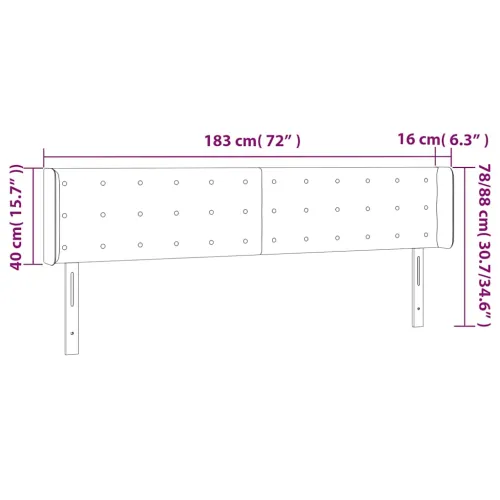 LED uzglavlje tamnozeleno 183x16x78/88 cm baršunasto - Tamnozelena 183 x 16 x 78/88 cm Cijena