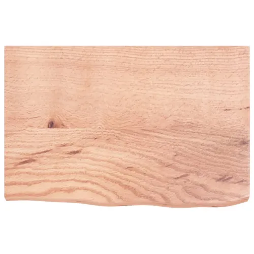 Stolna ploča svjetlosmeđa 60x40x(2-4) cm tretirana hrastovina - Svjetlosmeđa 60 x 40 x 4 cm Cijena