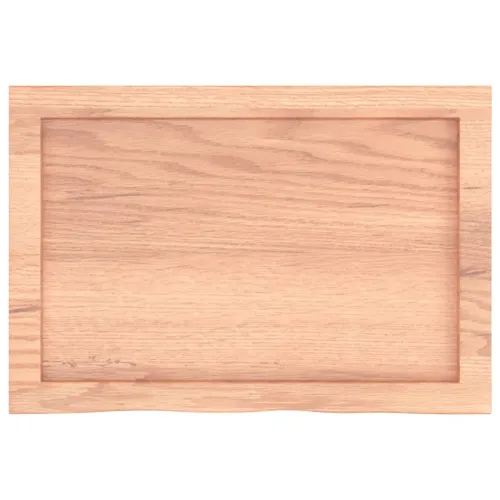 Stolna ploča svjetlosmeđa 60x40x(2-4) cm tretirana hrastovina - Svjetlosmeđa 60 x 40 x 4 cm Cijena