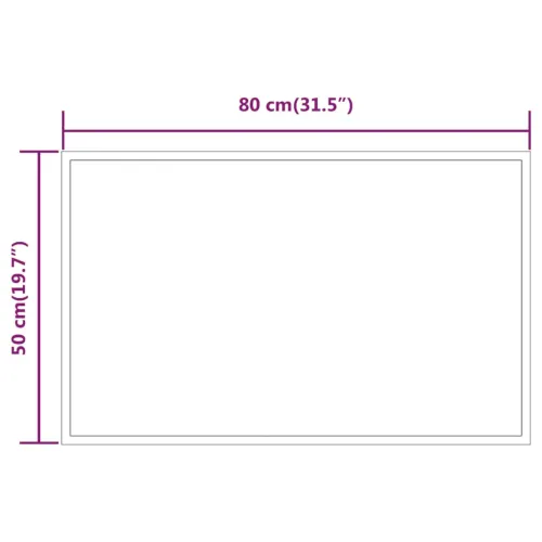 LED kupaonsko ogledalo 50x80 cm - 50 x 80 cm 1 Cijena