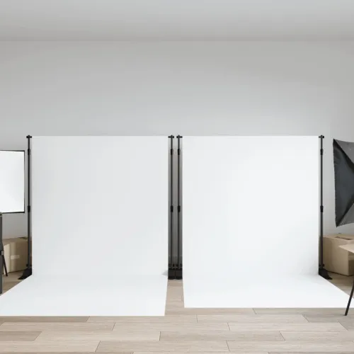 Stalci za pozadinu 2 kom crni 254 x 243 cm čelični - 254 x 243 cm (2 kom) 254 x 243 cm (2 kom) Cijena