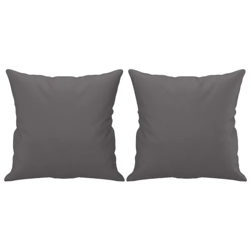 2-dijelni set sofa s jastucima sivi od umjetne kože - Siva s jastučićima Cijena