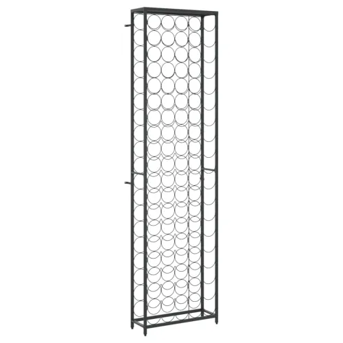 Stalak za vino za 95 boca crni 54 x 18 x 200 cm kovano željezo - 54 x 18 x 200 cm 1 1 1 Cijena