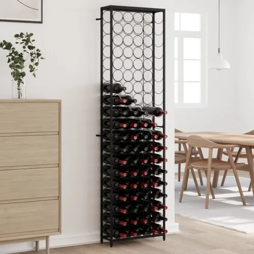 Stalak za vino za 95 boca crni 54 x 18 x 200 cm kovano željezo - 54 x 18 x 200 cm 1 1 1 Cijena