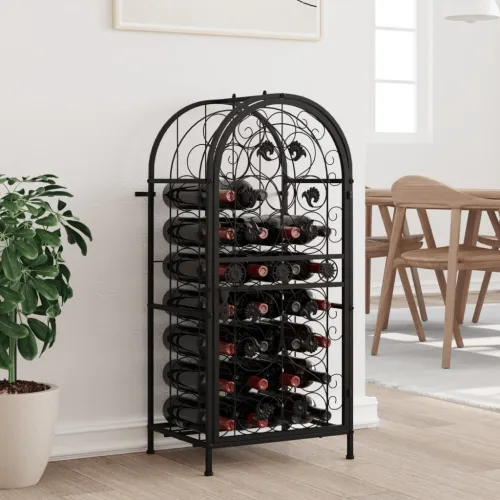 Stalak za vino za 33 boce crni 45 x 36 x 100 cm kovano željezo - 45 x 36 x 100 cm 1 1 1 Cijena