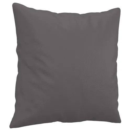 3-dijelni set sofa s jastucima sivi od umjetne kože - Siva s jastucima i tabureom Cijena