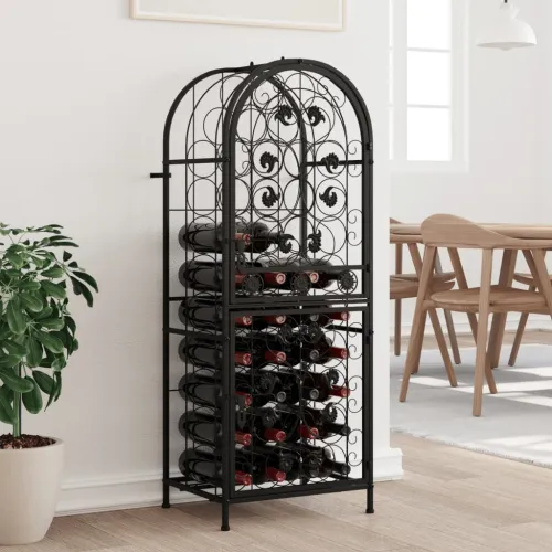 Stalak za vino za 41 bocu crni 45 x 36 x 120 cm kovano željezo - 45 x 36 x 120 cm 1 1 1 Cijena