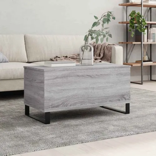 Stolić za kavu siva boja hrasta 90x44,5x45 cm konstruirano drvo - Sivi hrast sonoma 1 Cijena