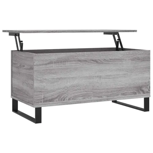 Stolić za kavu siva boja hrasta 90x44,5x45 cm konstruirano drvo - Sivi hrast sonoma 1 Cijena