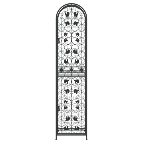 Stalak za vino za 73 boce crni 45 x 36 x 200 cm kovano željezo - 45 x 36 x 200 cm 1 1 1 Cijena