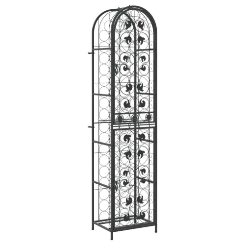 Stalak za vino za 73 boce crni 45 x 36 x 200 cm kovano željezo - 45 x 36 x 200 cm 1 1 1 Cijena