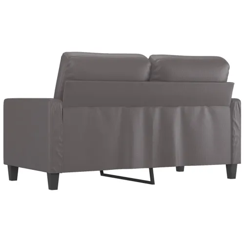 Dvosjed od umjetne kože 120 cm – sivi - Siva 120 cm Cijena