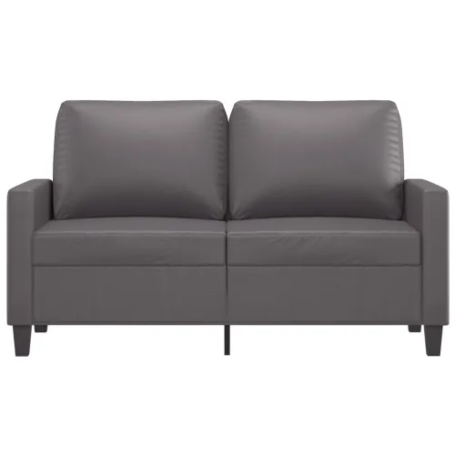 Dvosjed od umjetne kože 120 cm – sivi - Siva 120 cm Cijena