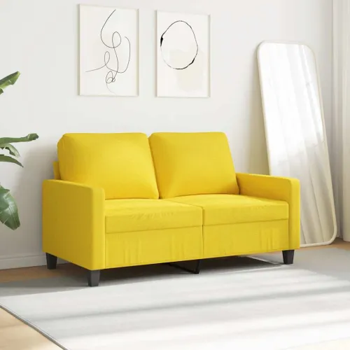 Dvosjed od tkanine svjetložuti 120 cm - Svjetložuta 120 cm Cijena